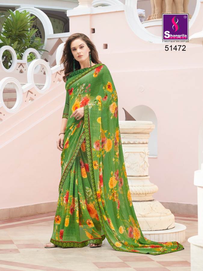 Shangrila By Fortune Vol 2 Pure Georgette Printed Saree Collection