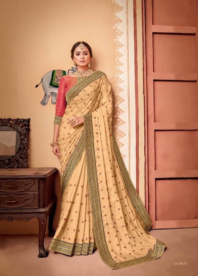 Shangrila By Kalyani Soft Silk Heavy Border Worked Sarees Catalogue