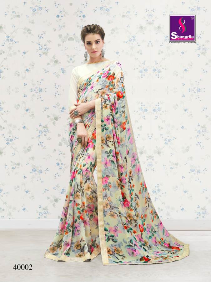 Shangrila By Nirvana Vol 4 Exclusive Floral Prints Sarees Collection