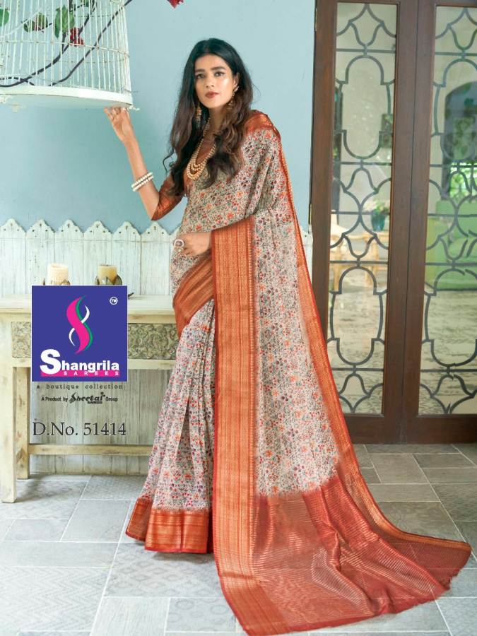 Shangrila By Trisha Casual Wear Rich Look Saree Collection