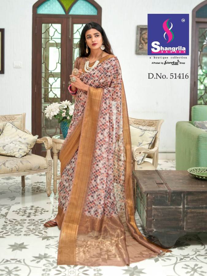 Shangrila By Trisha Casual Wear Rich Look Saree Collection