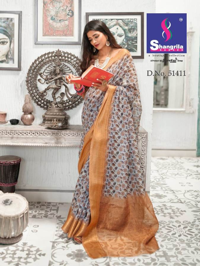Shangrila By Trisha Casual Wear Rich Look Saree Collection