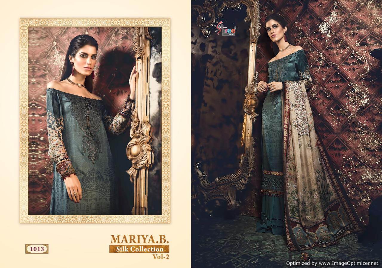 Shree By Mariya B Silk Collection 2 Heavy Japan Satin Pakistani Suits