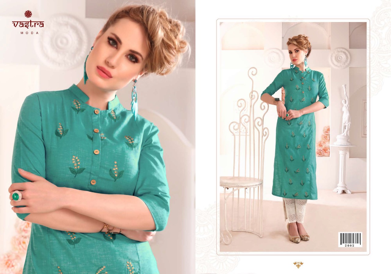 Vastra Moda Present Pearl Vol 1 Designers Kurtis Catalogue.