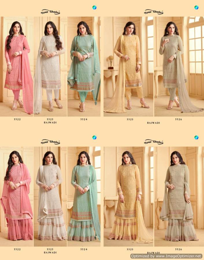 Y.c Rajwadi Designer Salwar Suit Lakhnavi Style Collection
