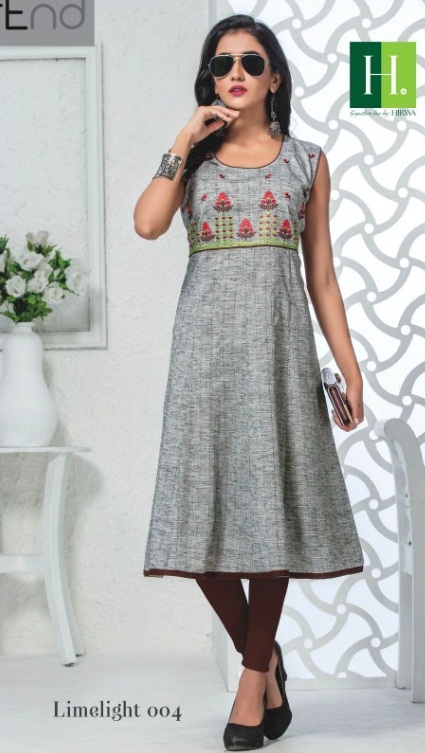 Hirwa Present  Limelight Anarkali Style Short Kurtis Catalogue