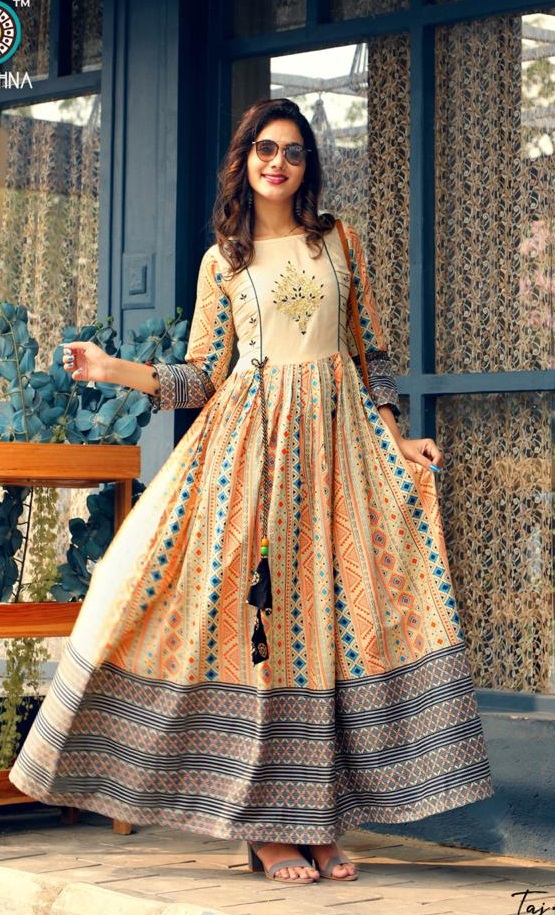 Aradhna Present Taj Vol 2 Long Kurtis Catalogue