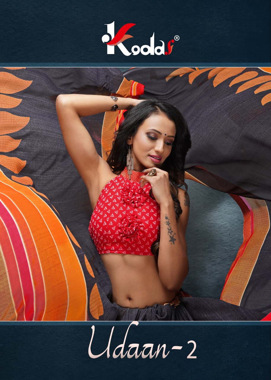 Kodas Presents Udaan 2 Weightless Georgette Printed Saree Collection