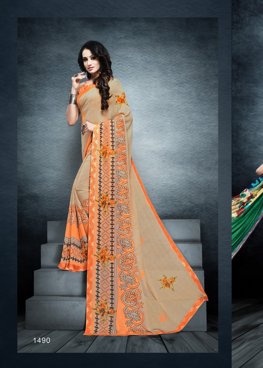 Kodas Presents Udaan 2 Weightless Georgette Printed Saree Collection