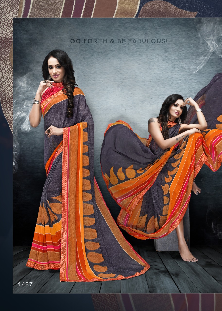 Kodas Presents Udaan 2 Weightless Georgette Printed Saree Collection