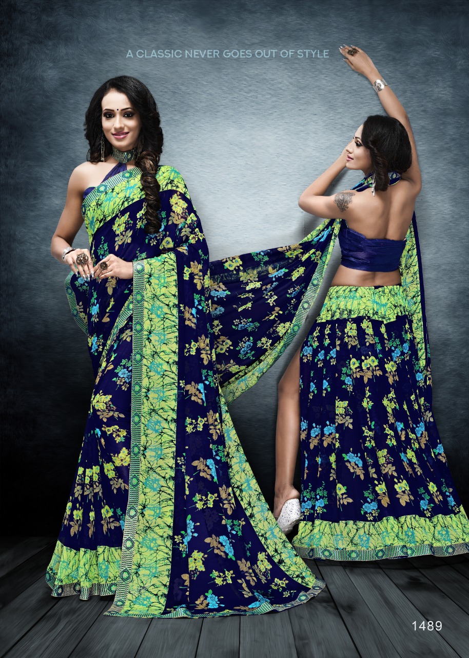 Kodas Presents Udaan 2 Weightless Georgette Printed Saree Collection