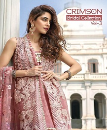 Shree Presents Crimson Bridal Collection 3 Designer Pakistani Salwar Suits
