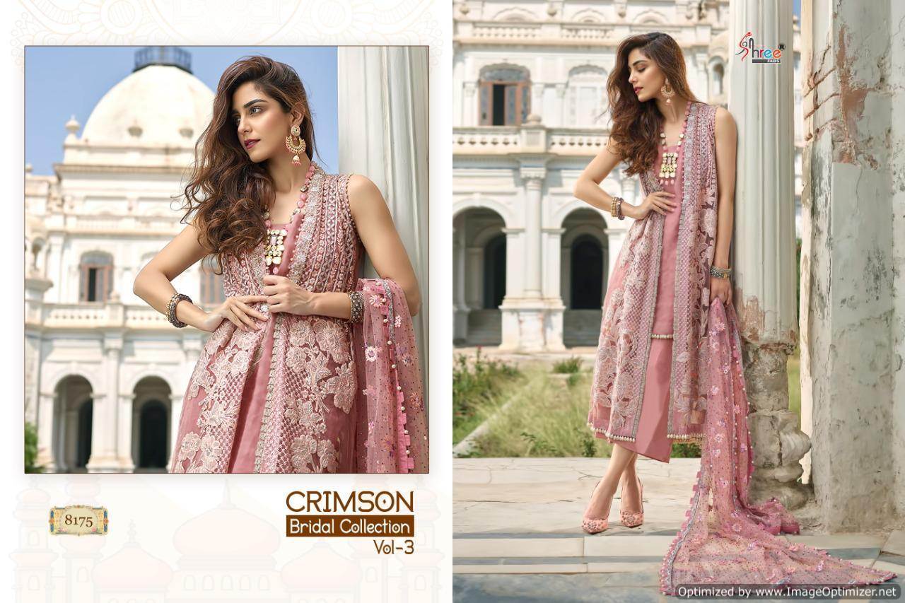 Shree Presents Crimson Bridal Collection 3 Designer Pakistani Salwar Suits