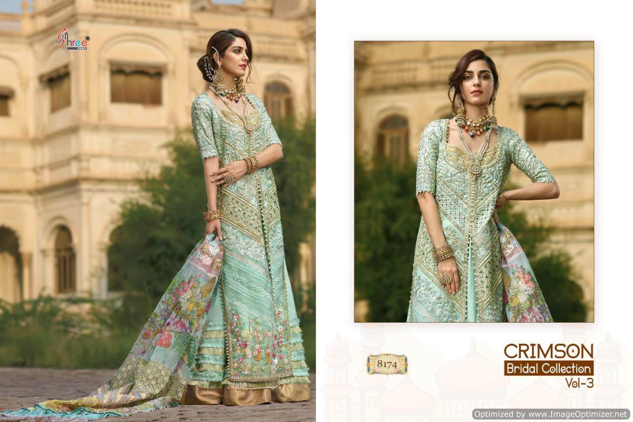 Shree Presents Crimson Bridal Collection 3 Designer Pakistani Salwar Suits