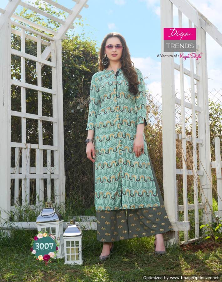 Diya Trends Globus City Vol 3 Designer Kurti With Shrug And Bottom