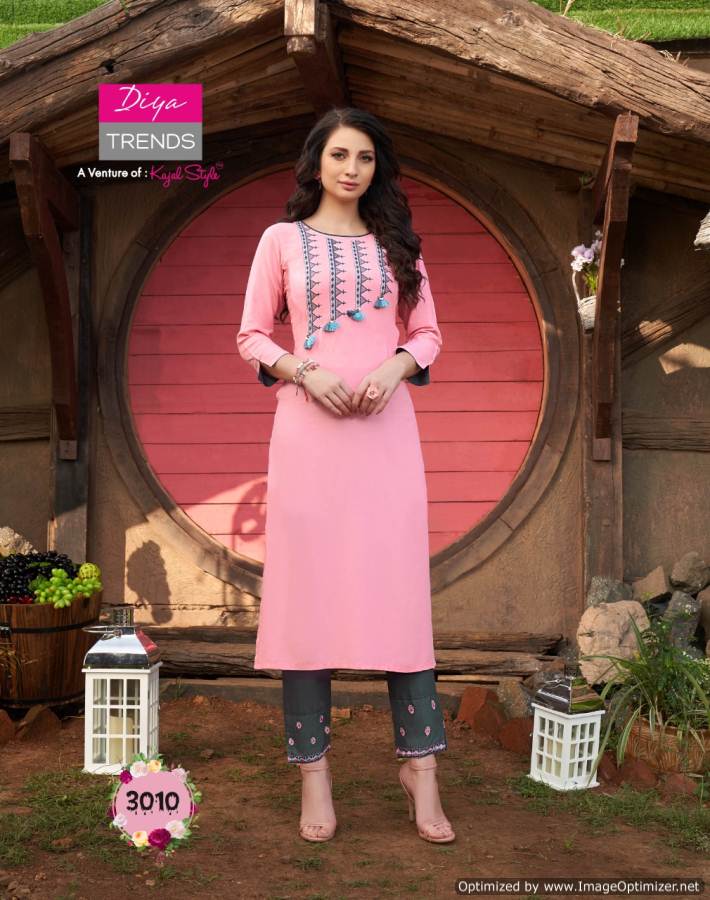 Diya Trends Globus City Vol 3 Designer Kurti With Shrug And Bottom