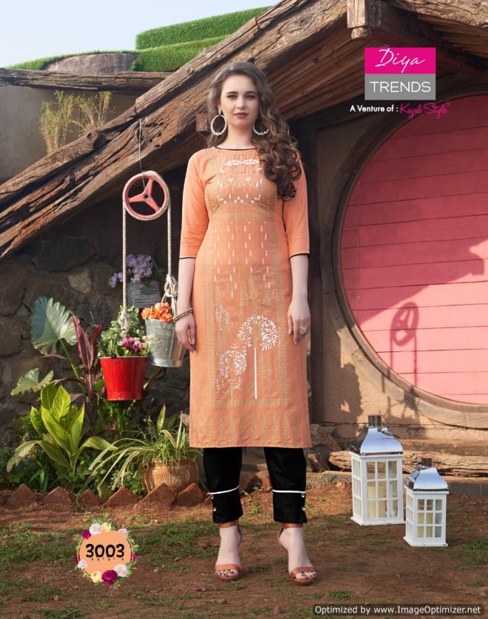 Diya Trends Globus City Vol 3 Designer Kurti With Shrug And Bottom