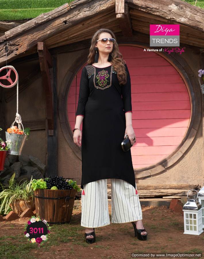 Diya Trends Globus City Vol 3 Designer Kurti With Shrug And Bottom