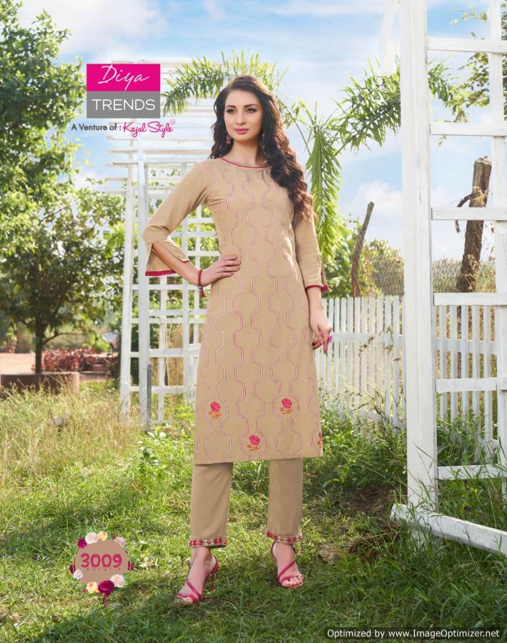 Diya Trends Globus City Vol 3 Designer Kurti With Shrug And Bottom