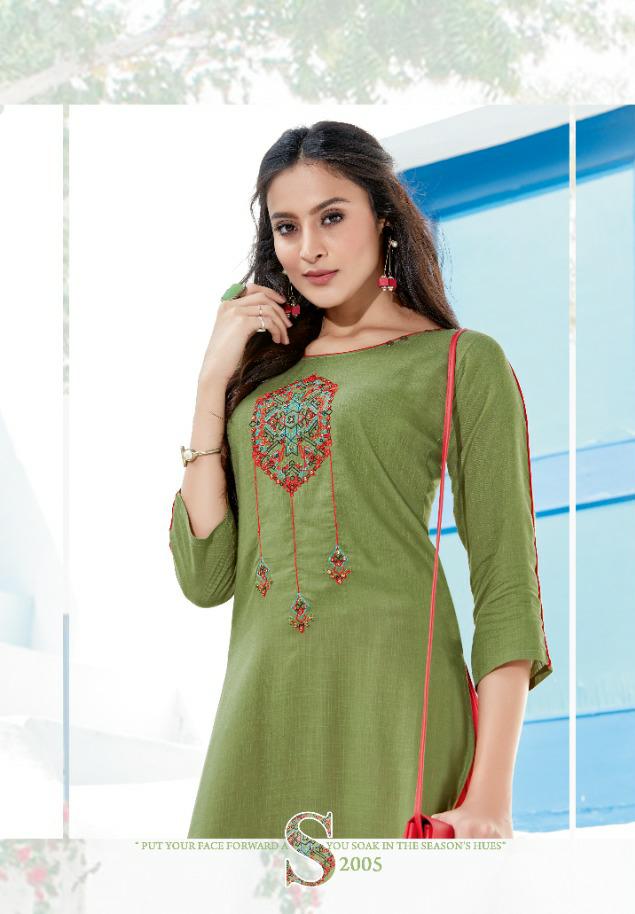 Parra Studio Present Lovely Kurtis With Sarara Catalogue