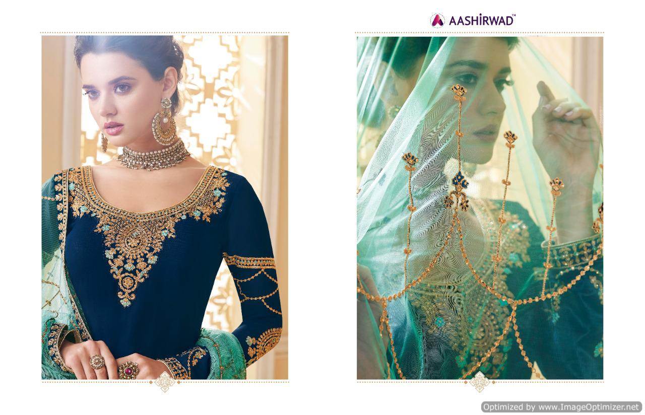 Aashirwad By Suhani Embroidered Salwar Suits Catalogue