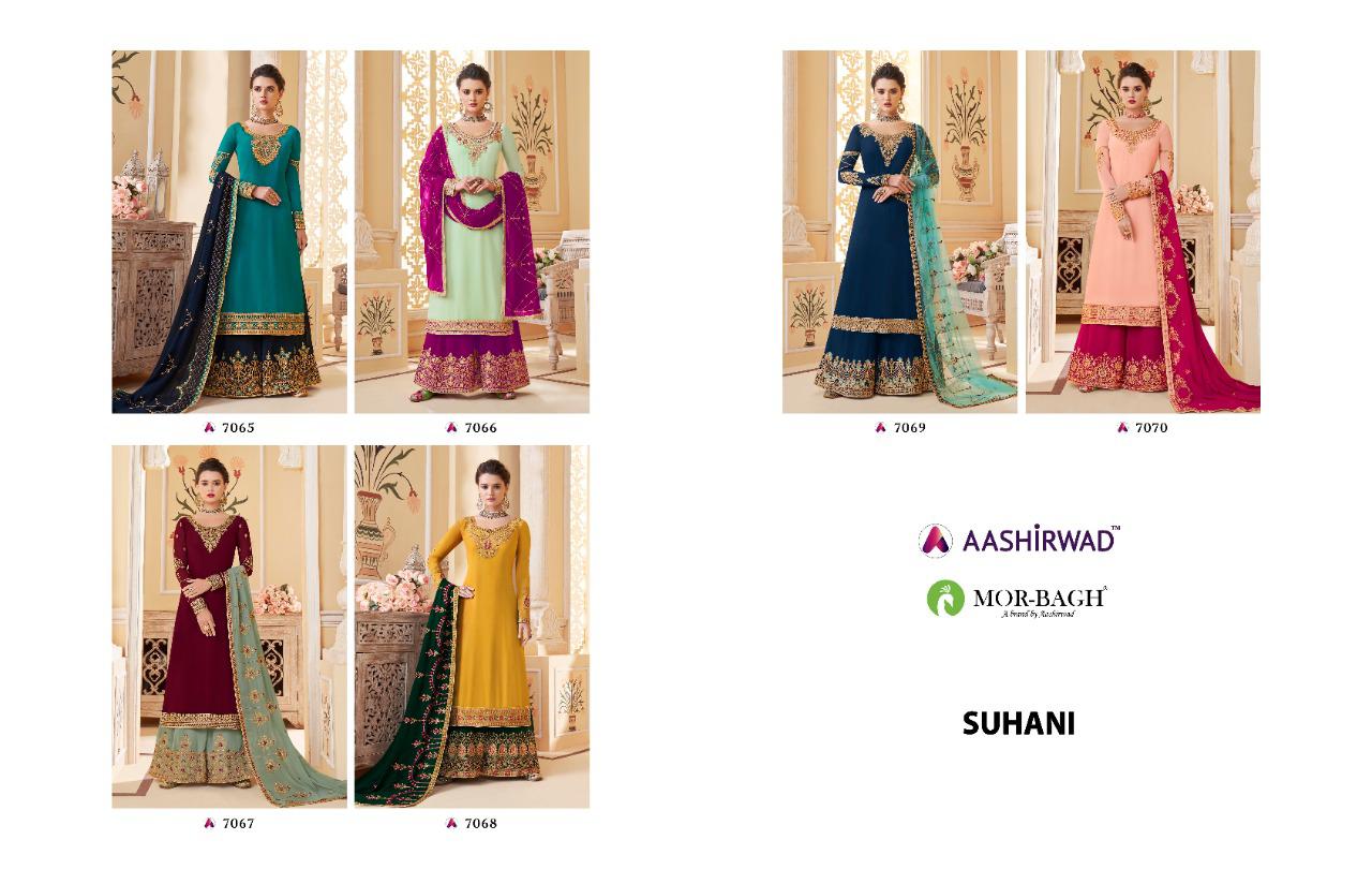 Aashirwad By Suhani Embroidered Salwar Suits Catalogue