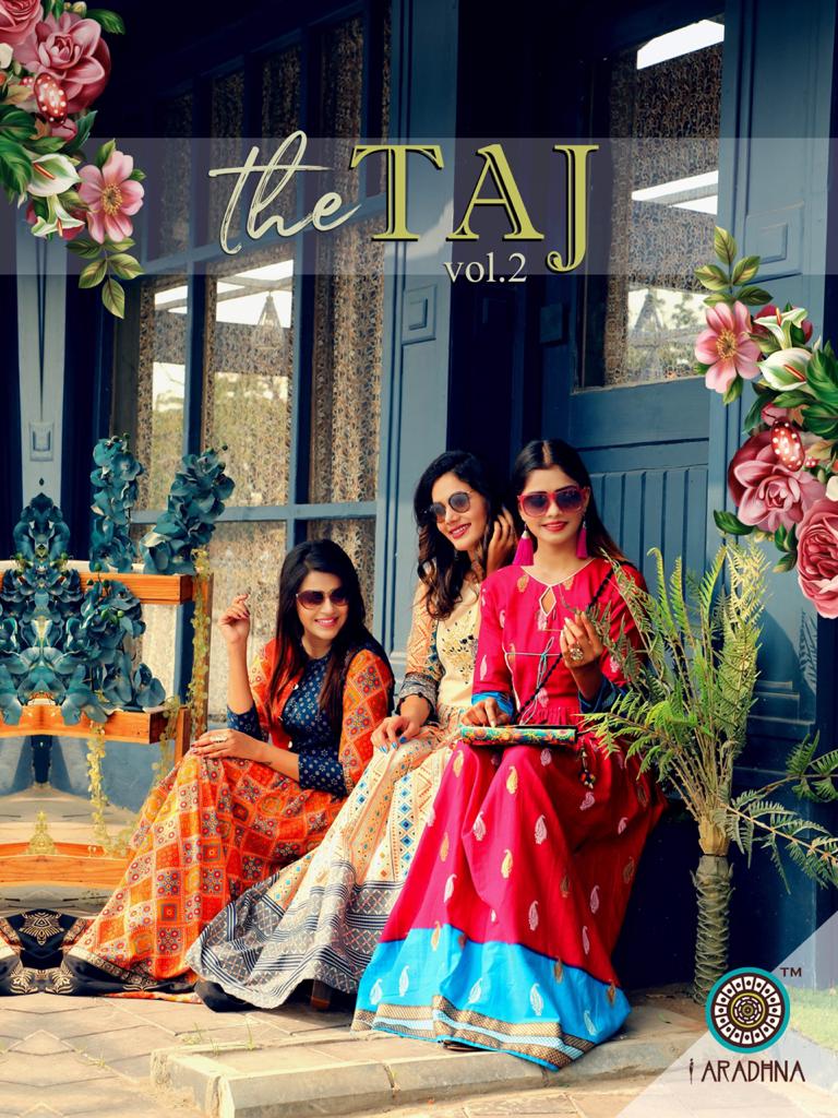 Aradhna Present Taj Vol 2 Long Kurtis Catalogue