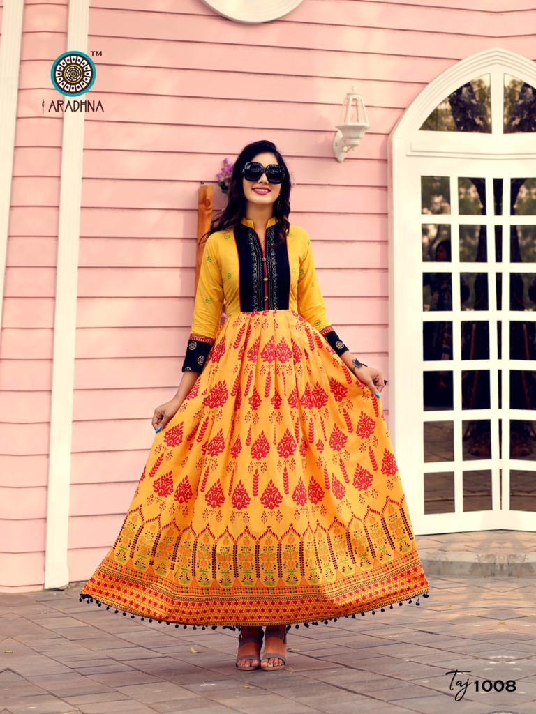 Aradhna Present Taj Vol 2 Long Kurtis Catalogue