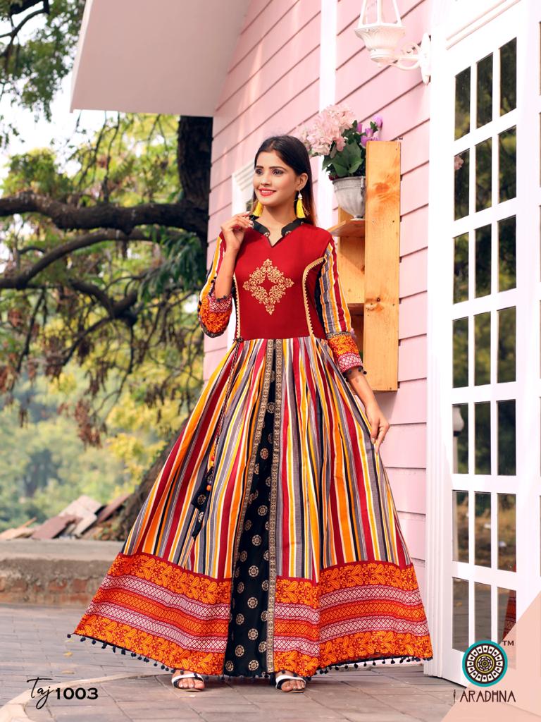 Aradhna Present Taj Vol 2 Long Kurtis Catalogue
