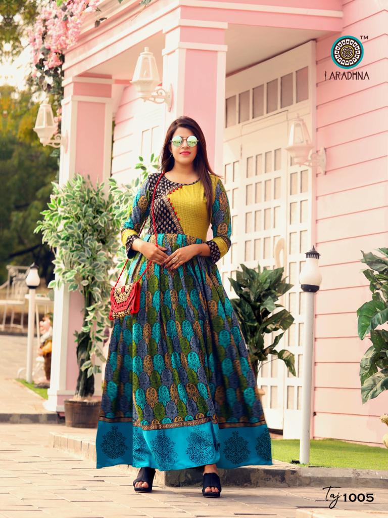 Aradhna Present Taj Vol 2 Long Kurtis Catalogue