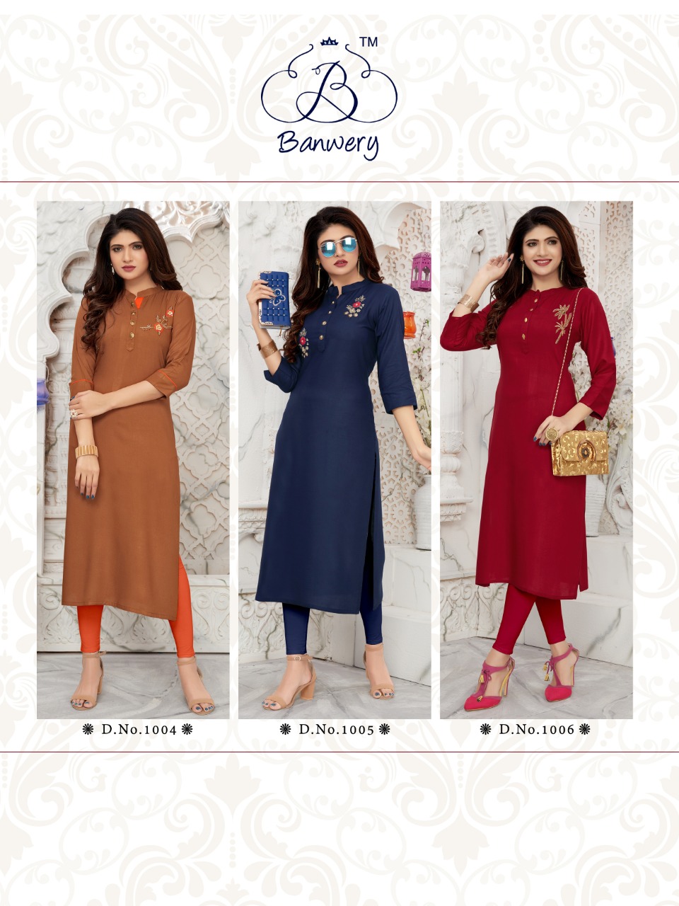 Banwery Present Bella Casual Wear Kurtis Catalogue.