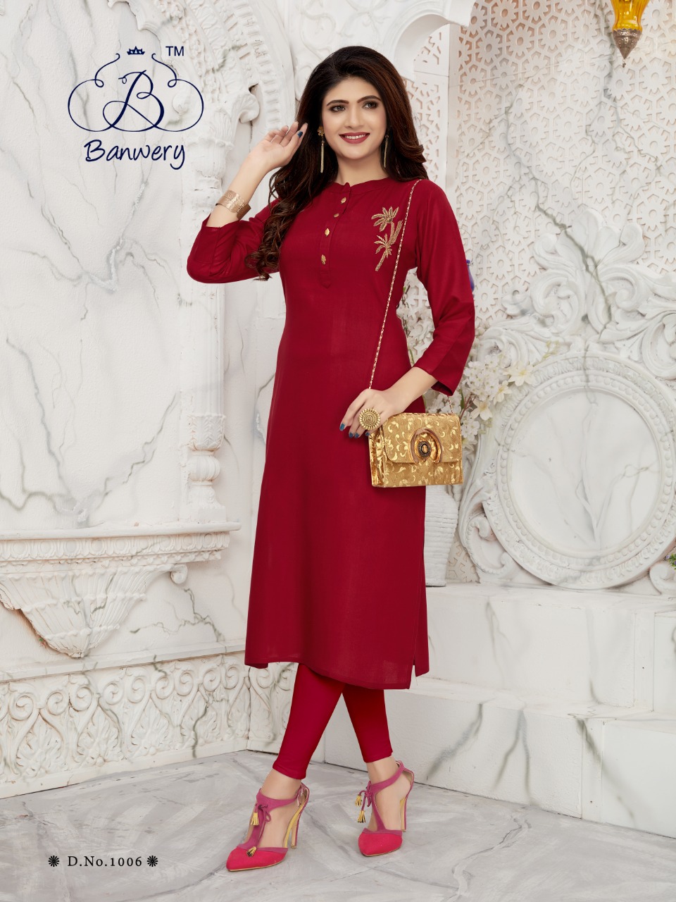 Banwery Present Bella Casual Wear Kurtis Catalogue.