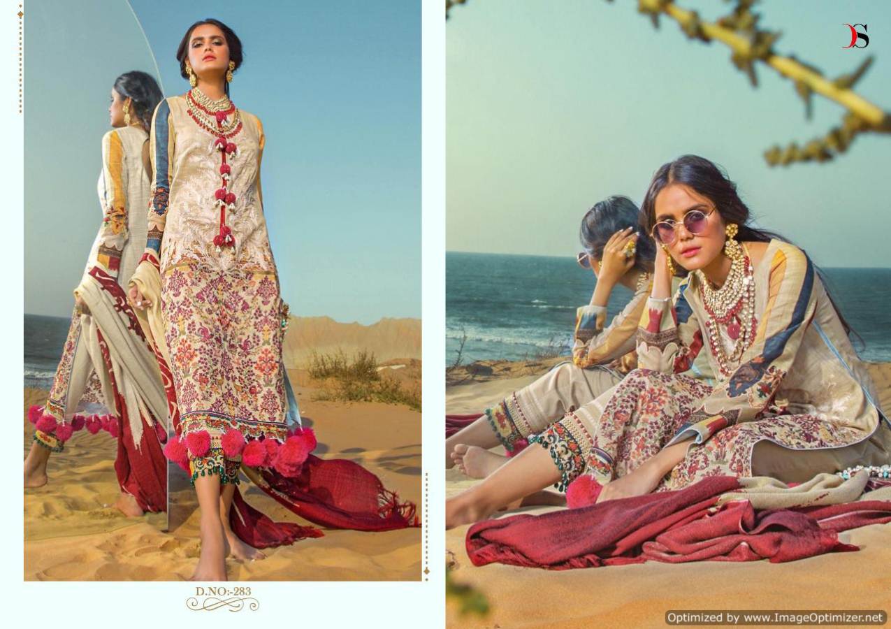 Deepsy By Sana Safinaz Linen Vol 19 Designer Pakistani Suits
