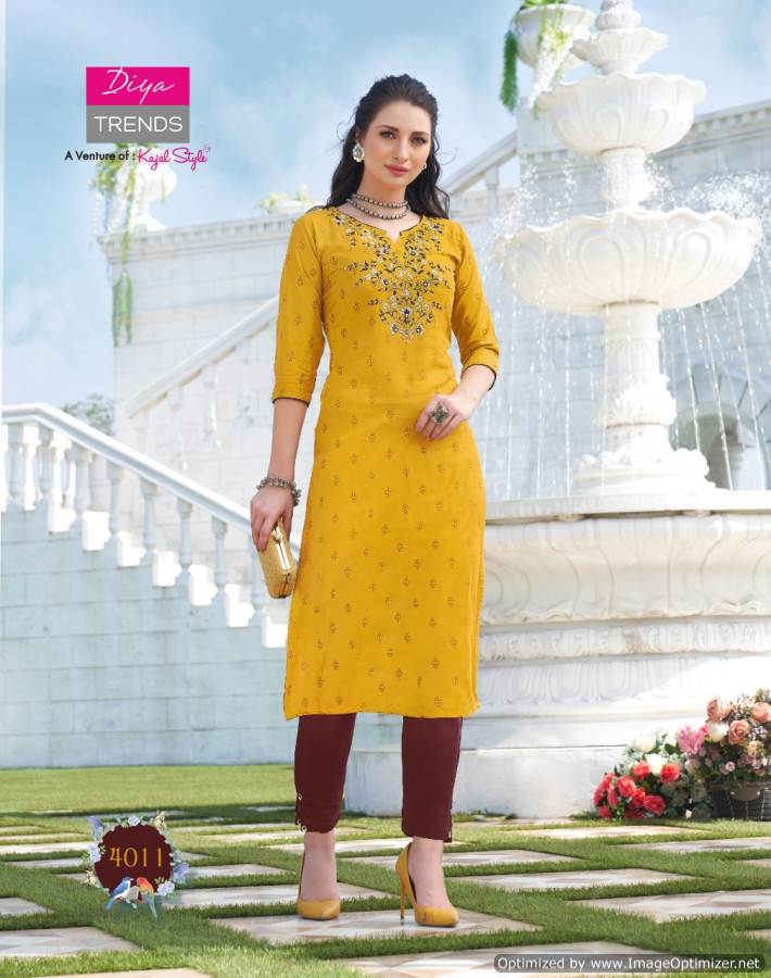 Diya Trends By Biba`s 4 Designer Kurti With Bottom Collection