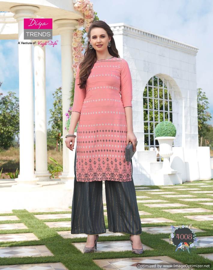 Diya Trends By Biba`s 4 Designer Kurti With Bottom Collection