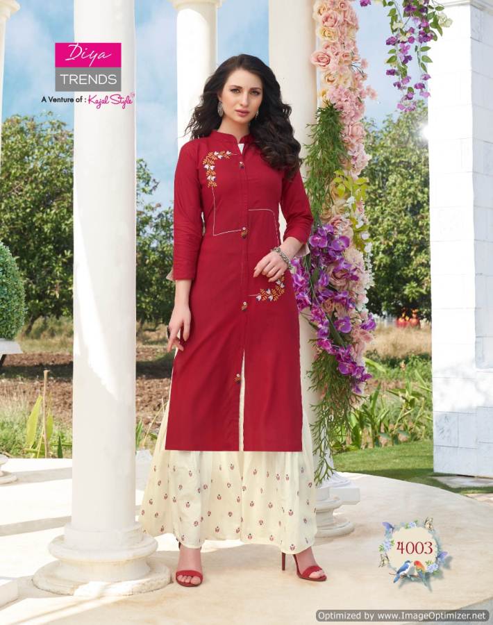 Diya Trends By Biba`s 4 Designer Kurti With Bottom Collection