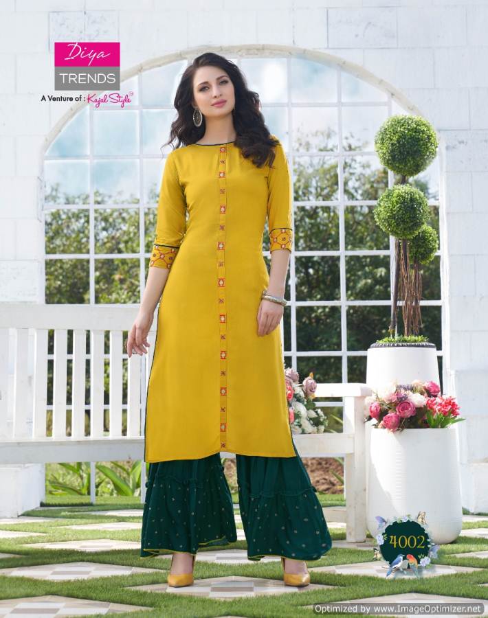 Diya Trends By Biba`s 4 Designer Kurti With Bottom Collection