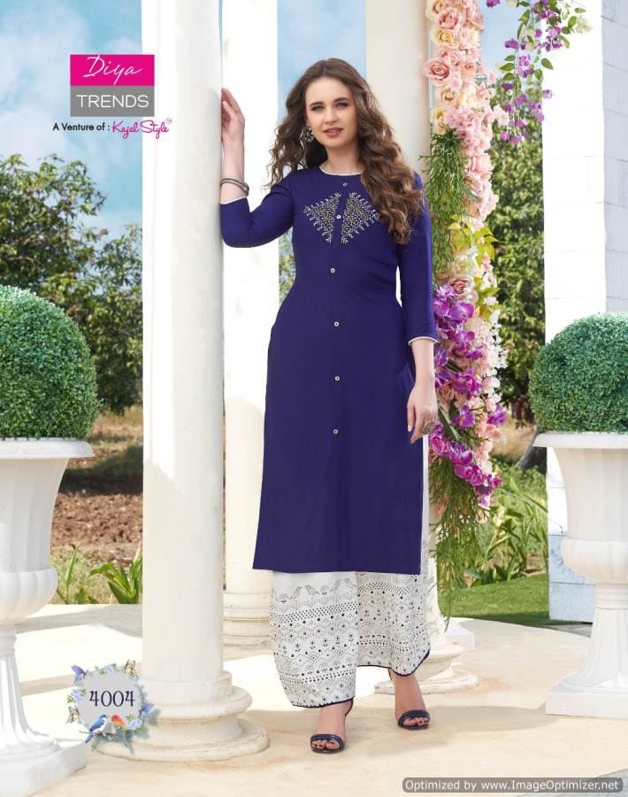 Diya Trends By Biba`s 4 Designer Kurti With Bottom Collection
