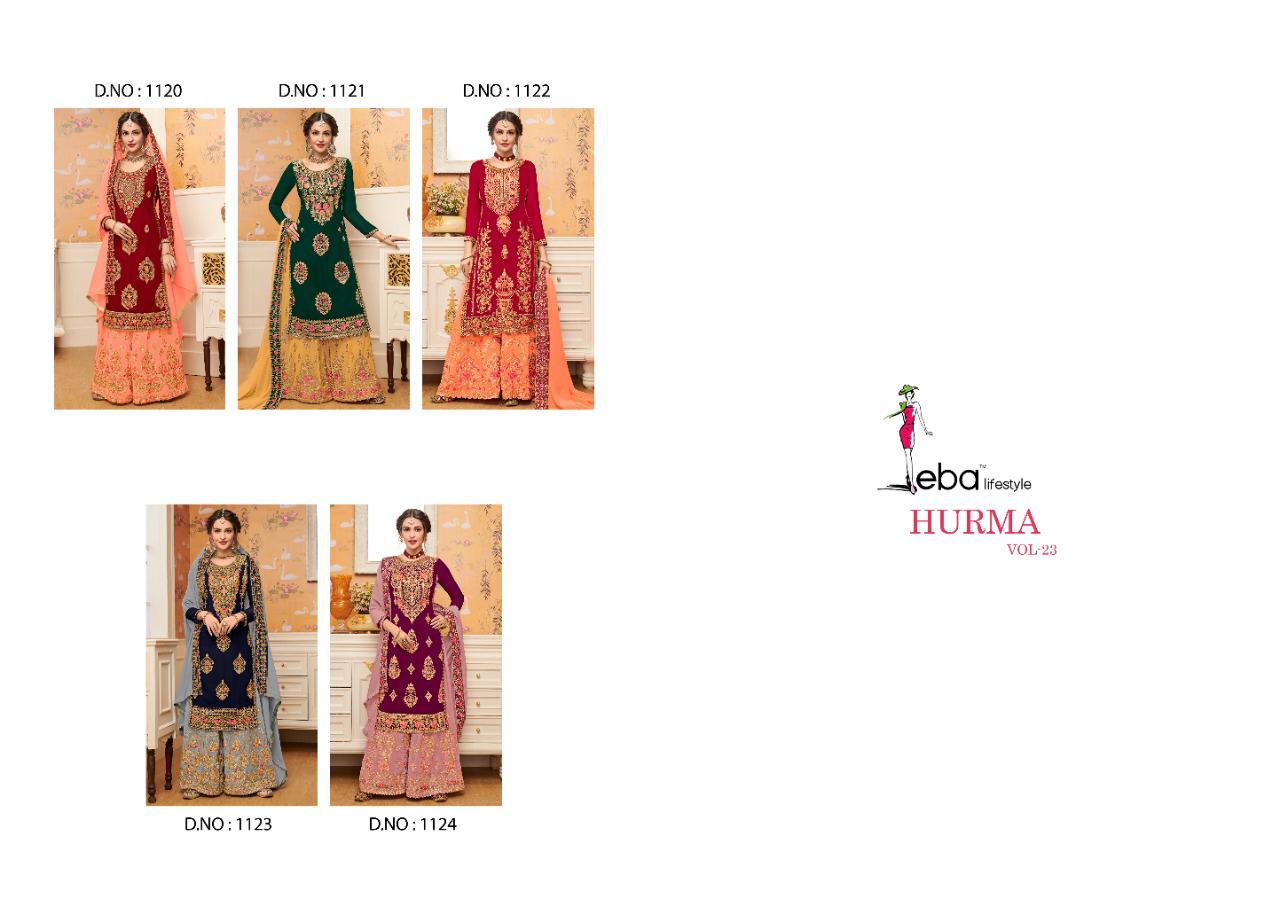 Eba Present  Hurma Vol 23 Heavy Festive Wear Georgette Salwar Suits