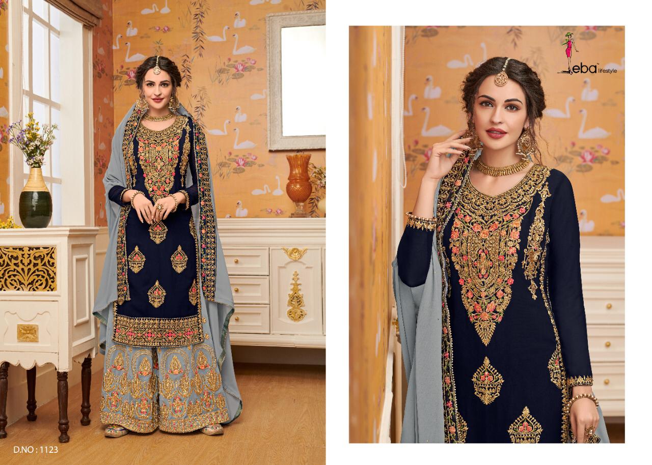 Eba Present  Hurma Vol 23 Heavy Festive Wear Georgette Salwar Suits