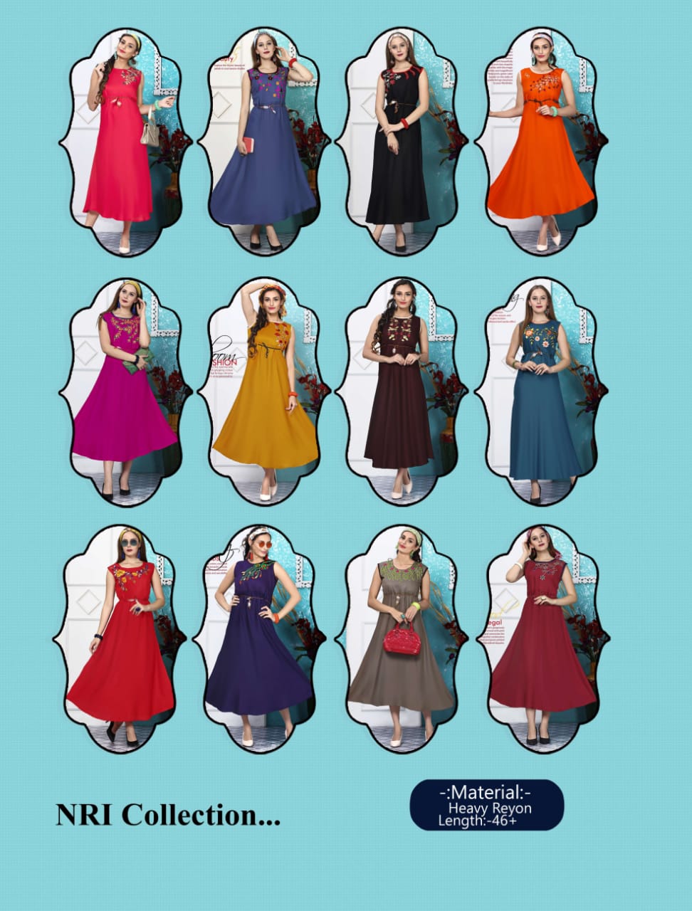 Ft By Koyall Heavy Rayon Long Kurti Collection