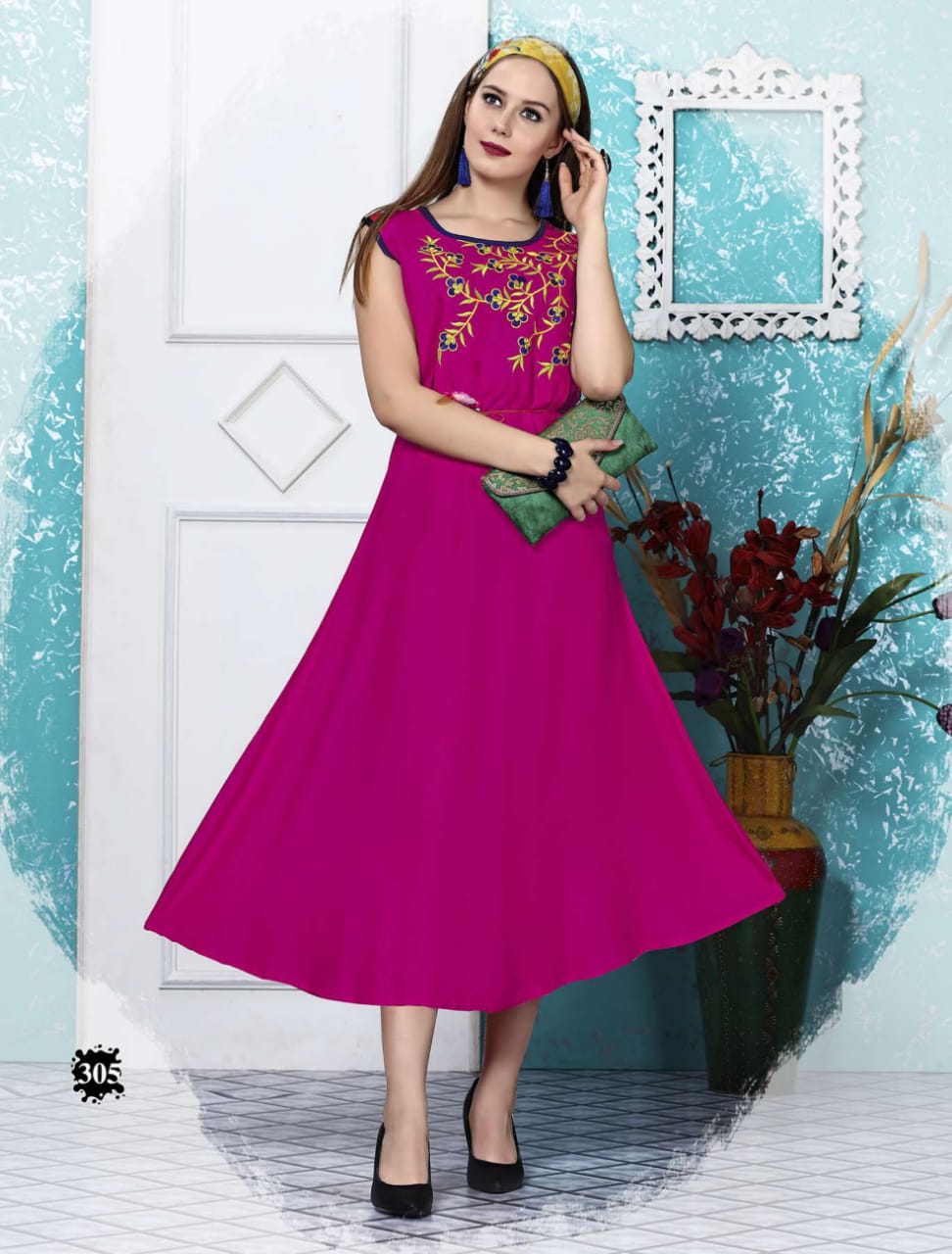 Ft By Koyall Heavy Rayon Long Kurti Collection