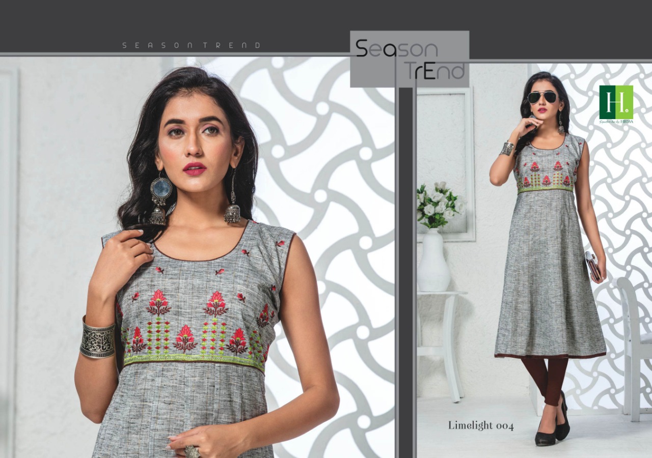 Hirwa Present  Limelight Anarkali Style Short Kurtis Catalogue