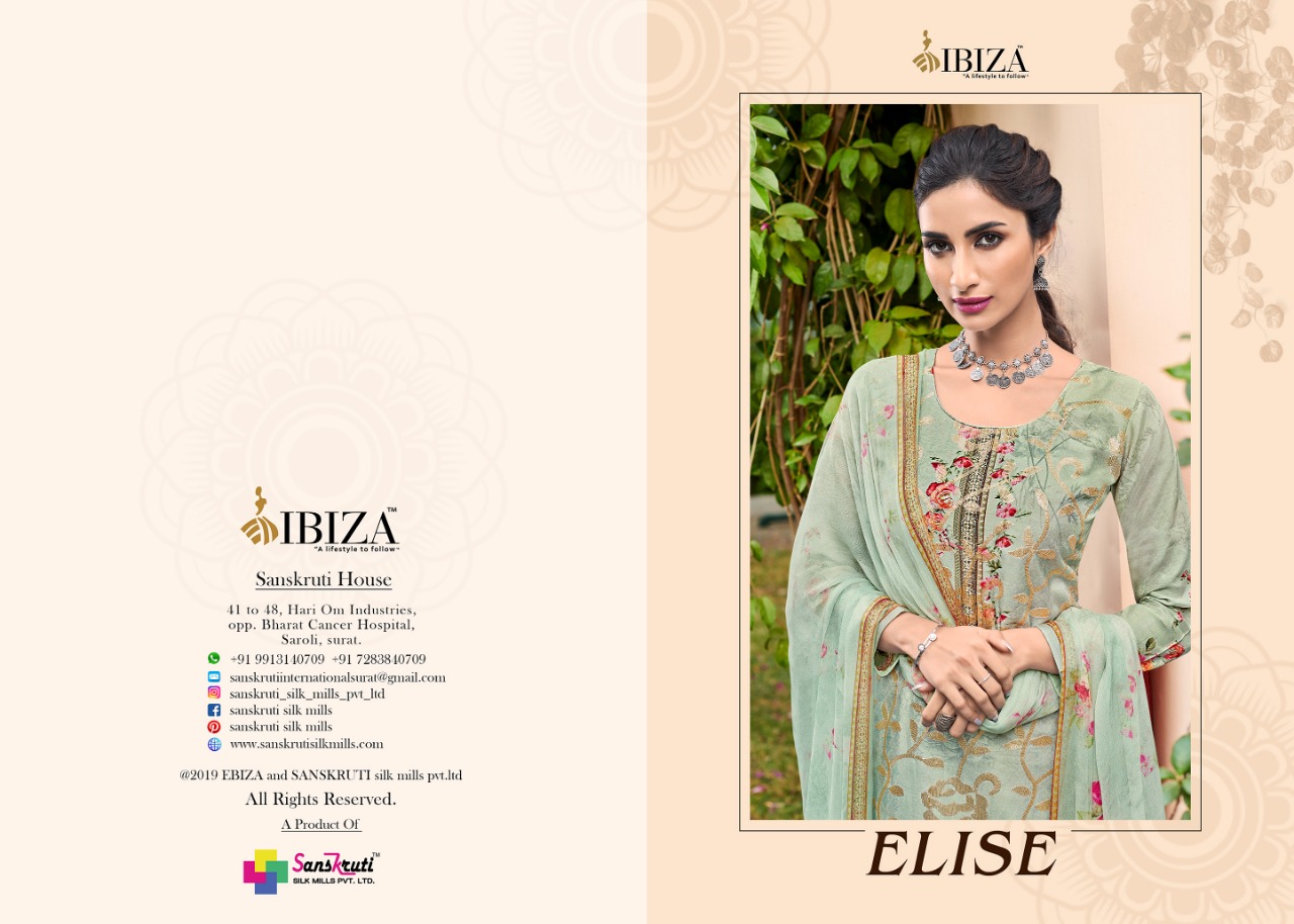 Ibiza Present Elise Party Wear Dress Material  Catalogue