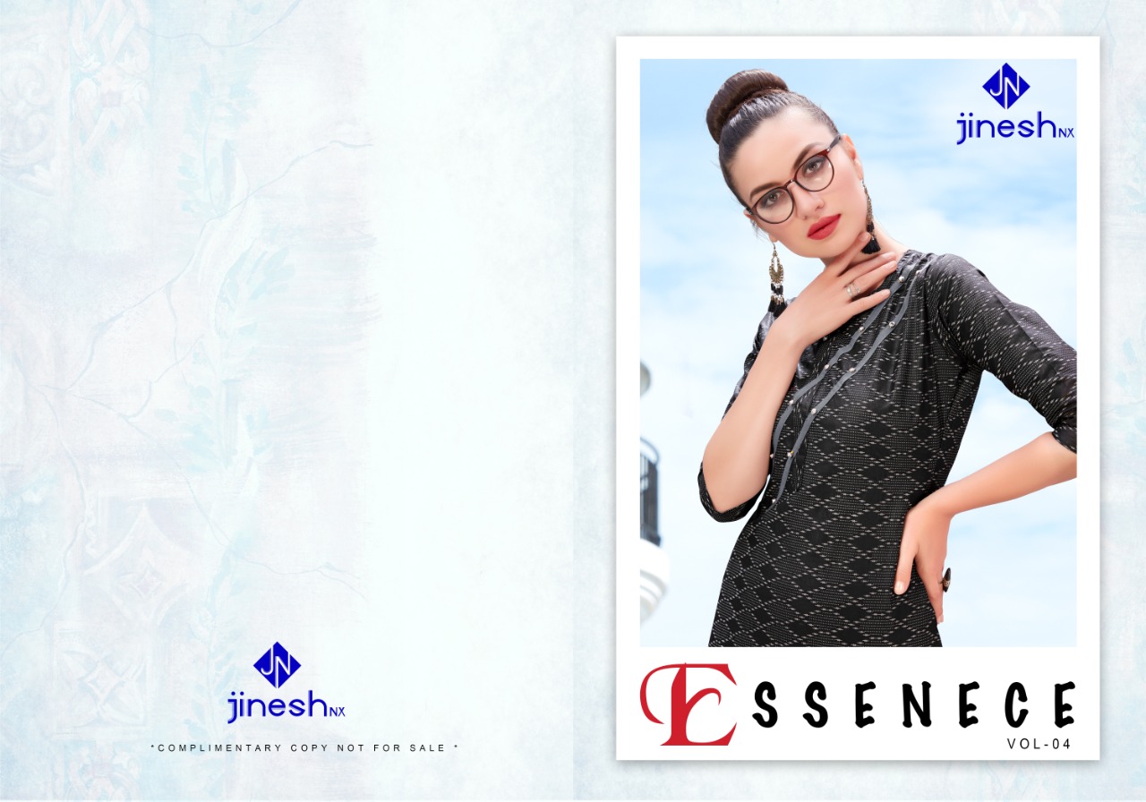 Jinesh Nx Present Essence Vol 4 Casual Wear Kurtis Collection.