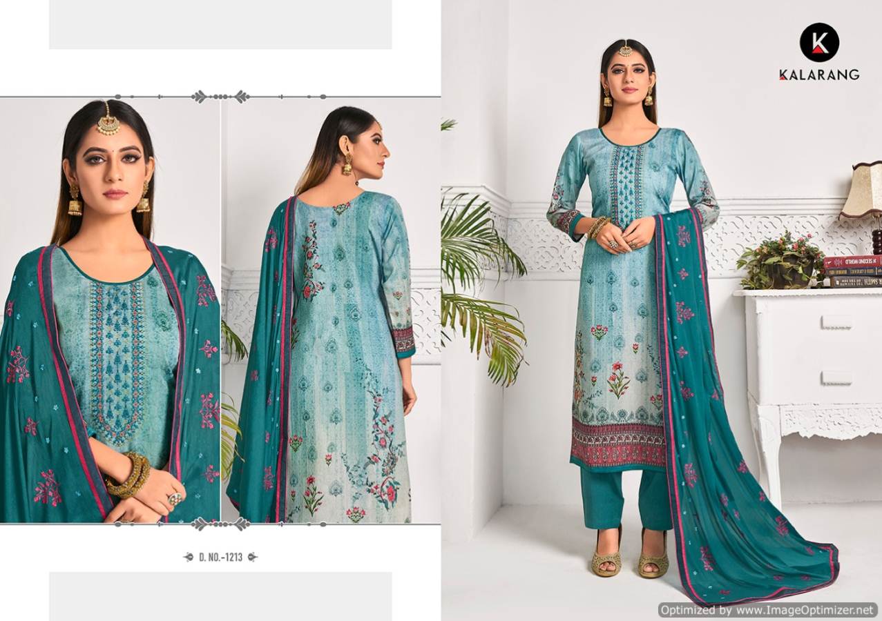 Kalarang By  Heritage  Vol 2 Jam Silk Digital Printed Dress Material Collection