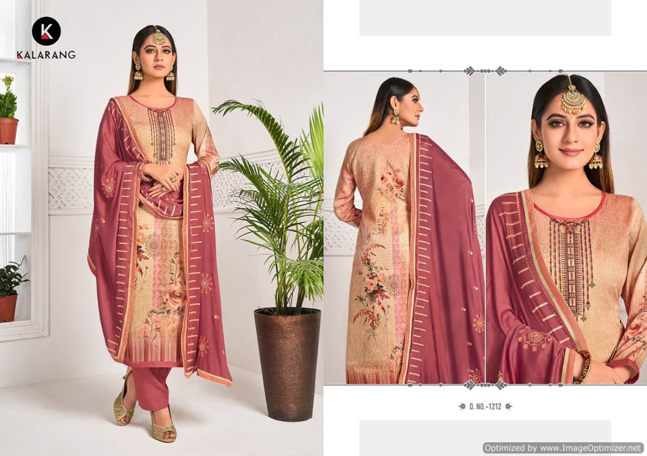 Kalarang By  Heritage  Vol 2 Jam Silk Digital Printed Dress Material Collection