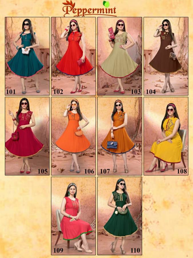 Kinti  By Peppermint Discount 2% Short Kurti Collection