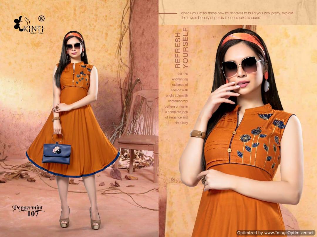 Kinti  By Peppermint Discount 2% Short Kurti Collection