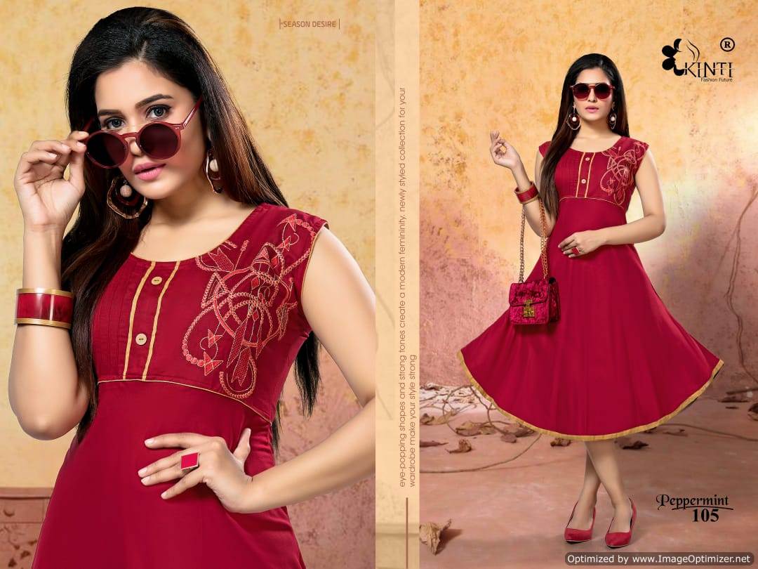 Kinti  By Peppermint Discount 2% Short Kurti Collection
